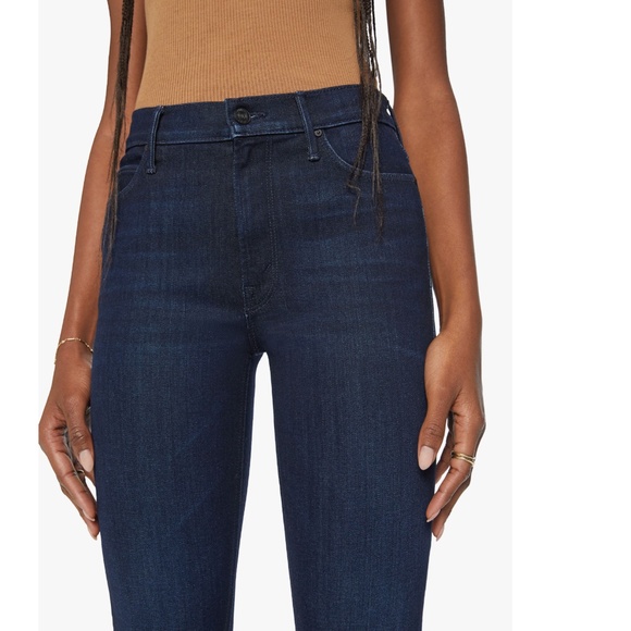 EPC Mother the Mid Rise Dazzle Ankle Dark Wash Jeans Size 27 - Picture 4 of 12